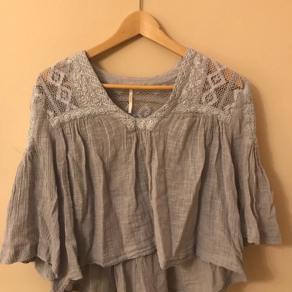 Free People Purple Blouse
